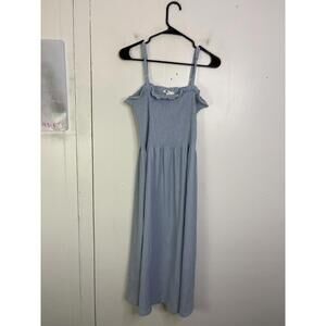 HM Dress Womens Medium Smocked Ruffles Midi Soft Summer Modest Cottagecore